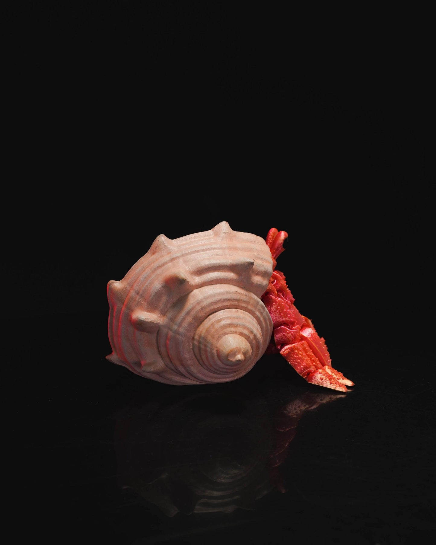 Sebastian the articulated Hermit Crab and his cosy shell! 3D printed toy