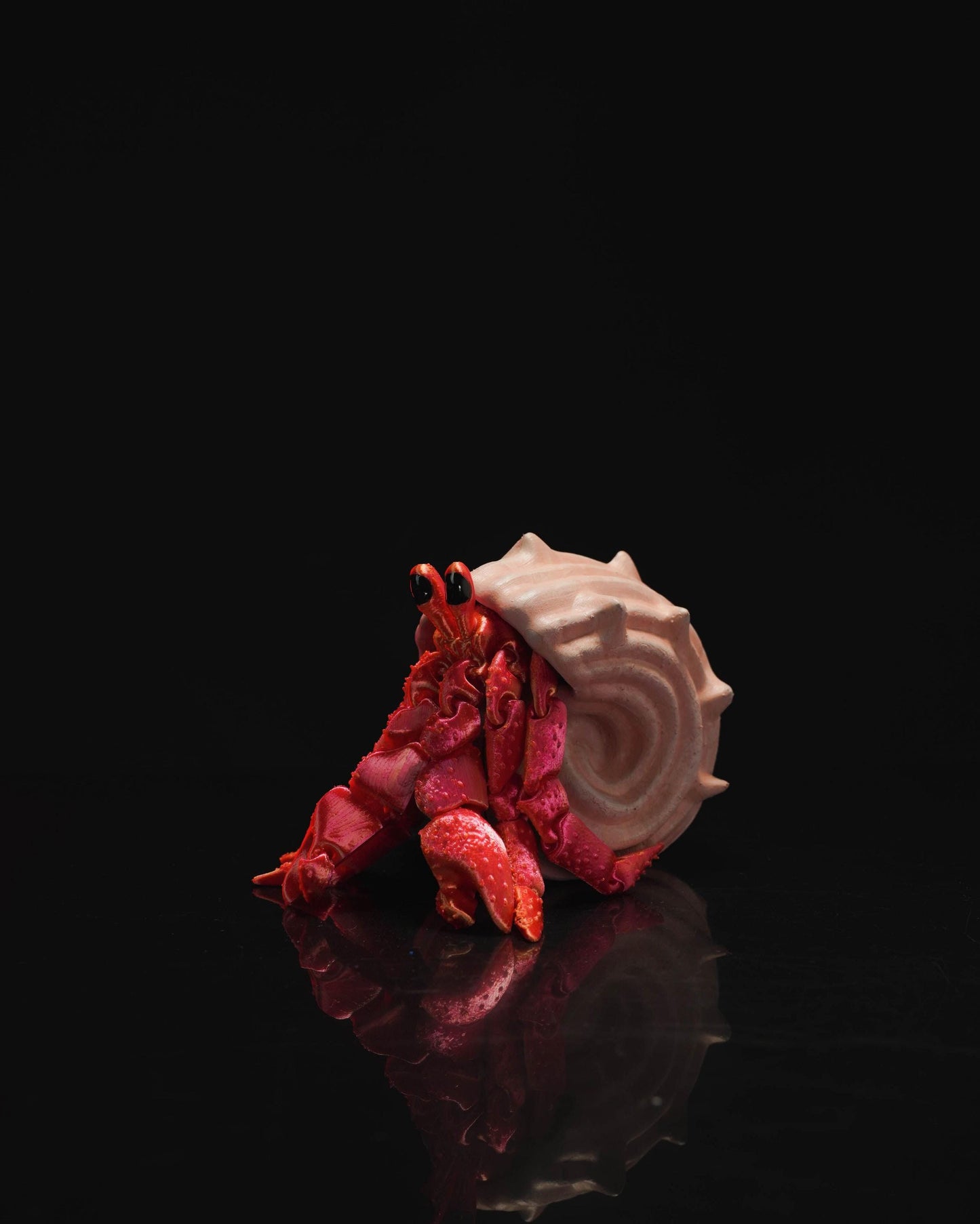 Sebastian the articulated Hermit Crab and his cosy shell! 3D printed toy