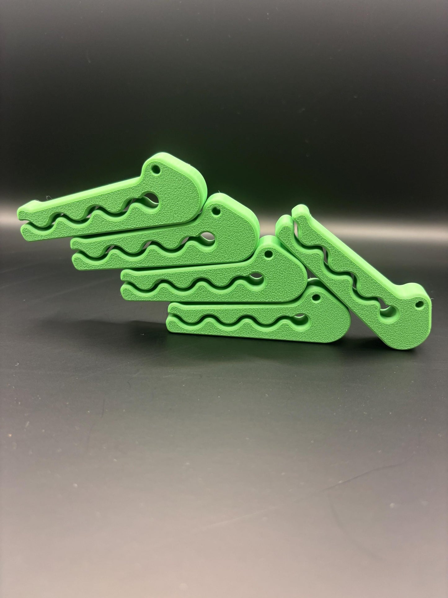 Crocodile Bag Clips - Set of 5