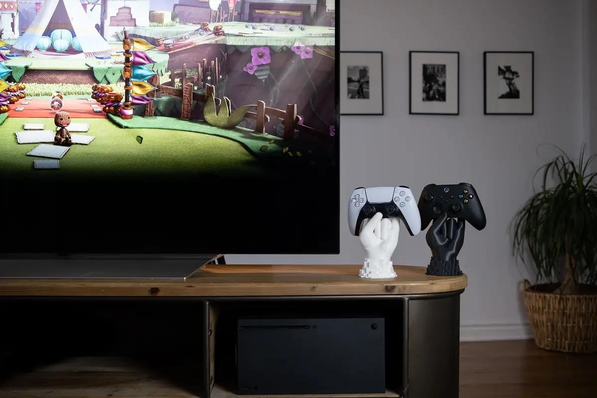 Rock On Hand Shaped Controller Holder – Playstation & Xbox Compatible - multiple colours available!