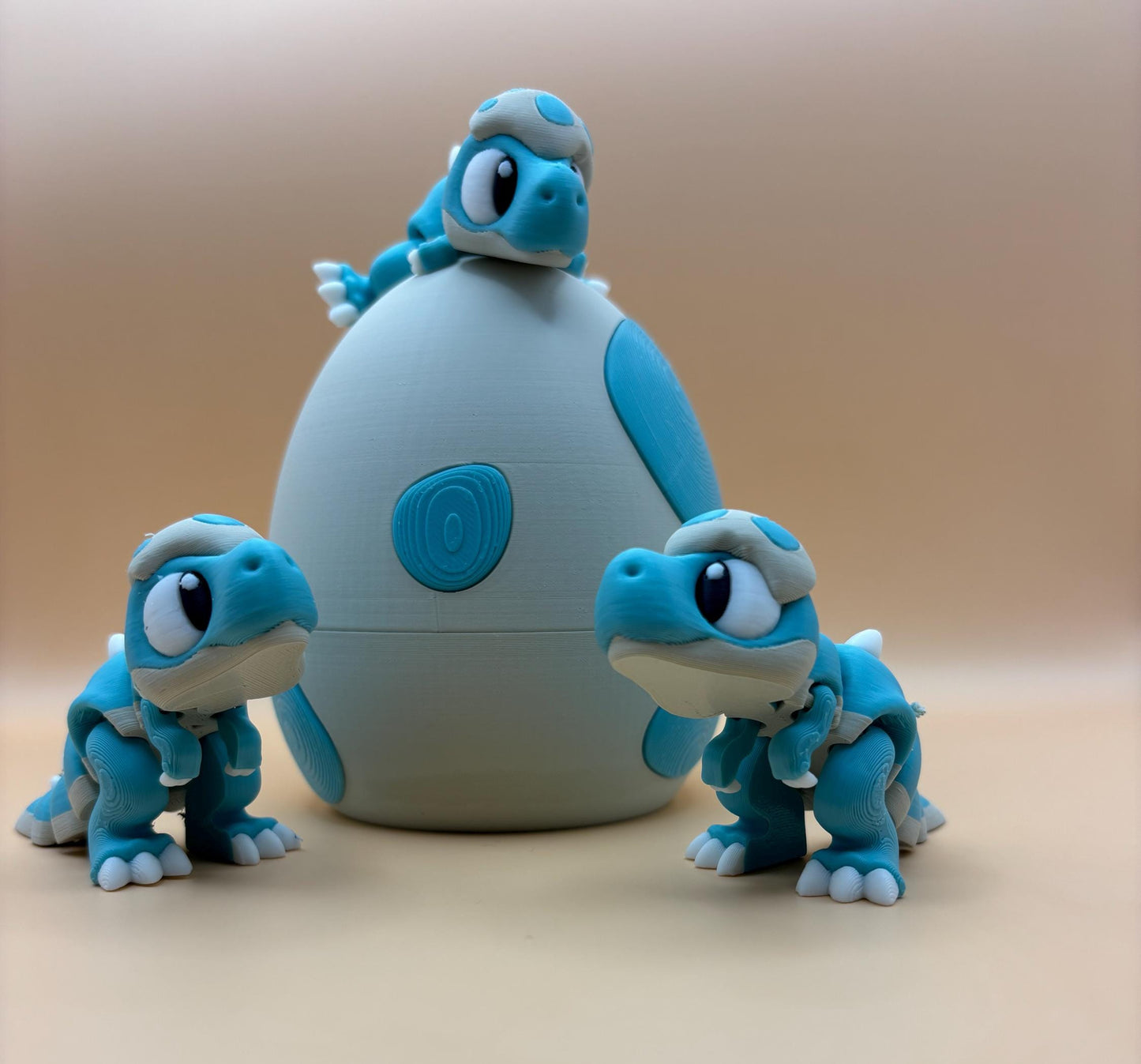 Timmy & Tammy the Dino Duo and Egg – The Articulated Baby Dinosaur Pair with Hatchling Egg!