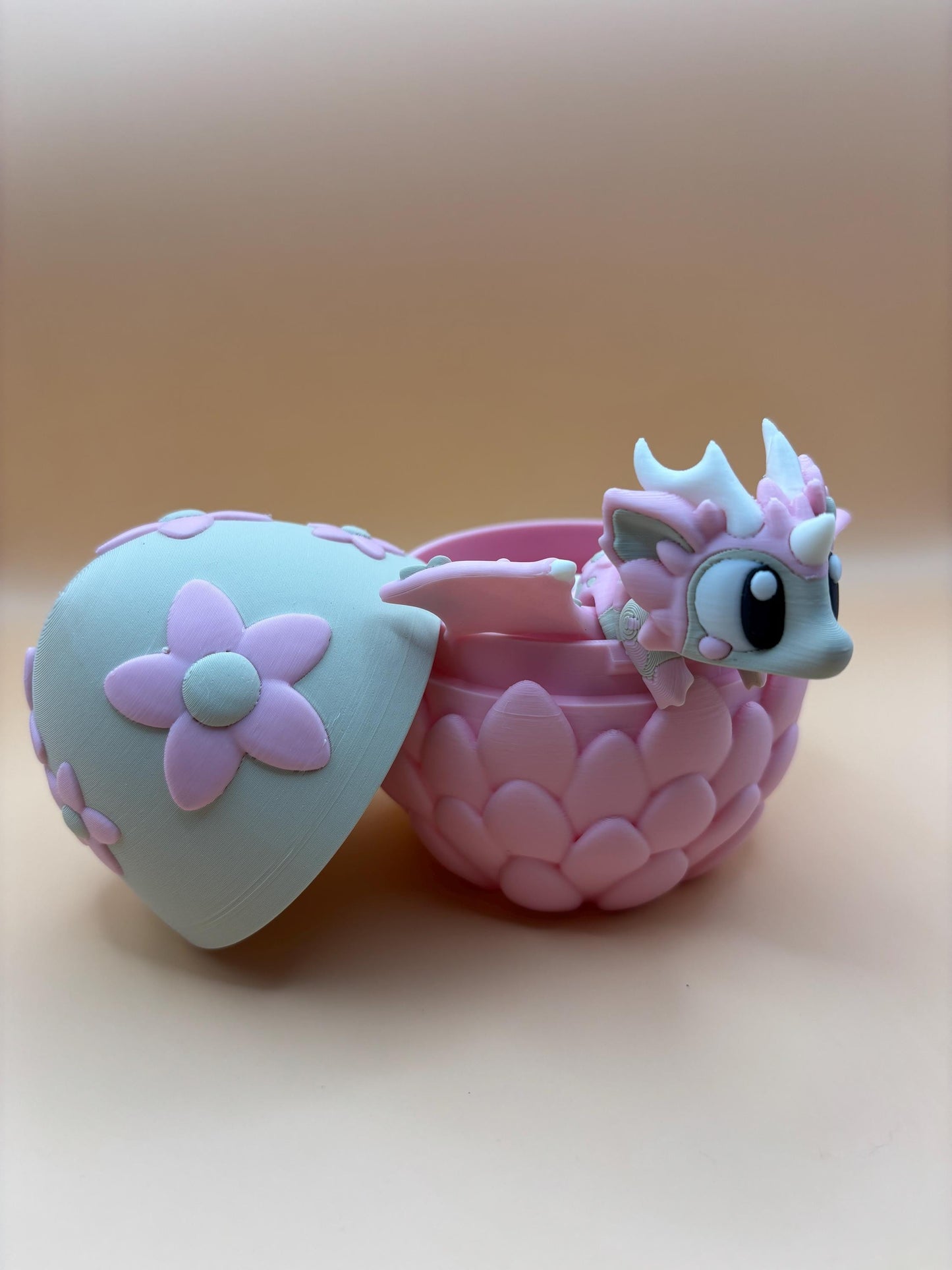 Daisy The Flexi Flower Dragon & Egg – An Articulated Dragon with a Blossom Twist!