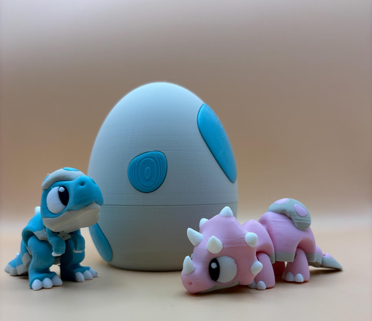Timmy & Tammy the Dino Duo and Egg – The Articulated Baby Dinosaur Pair with Hatchling Egg!