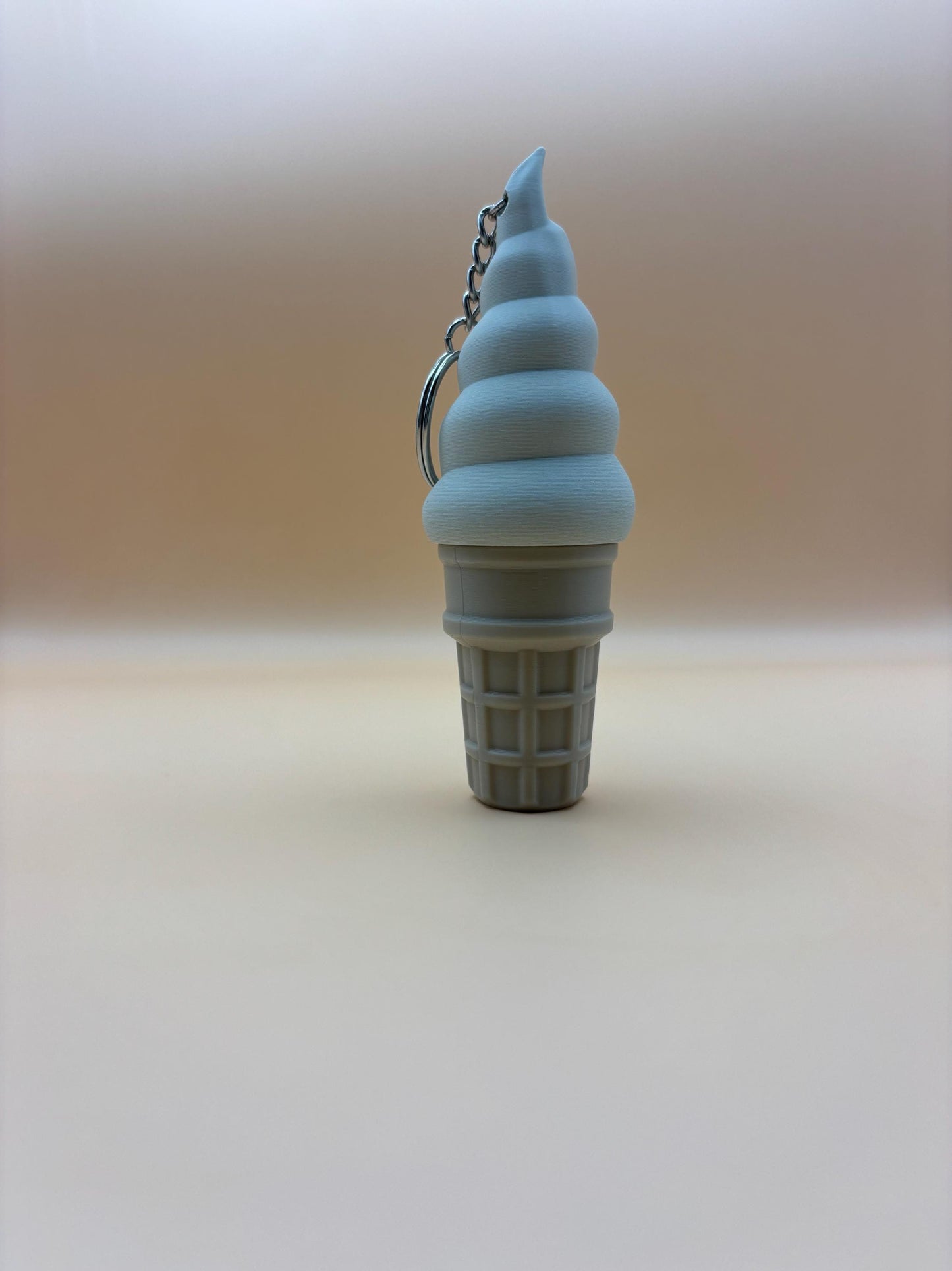 Ice Cream Shaped Keyring Stash Box & Chapstick Holder!