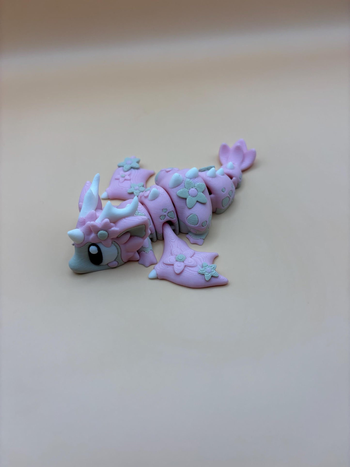 Daisy The Flexi Flower Dragon & Egg – An Articulated Dragon with a Blossom Twist!