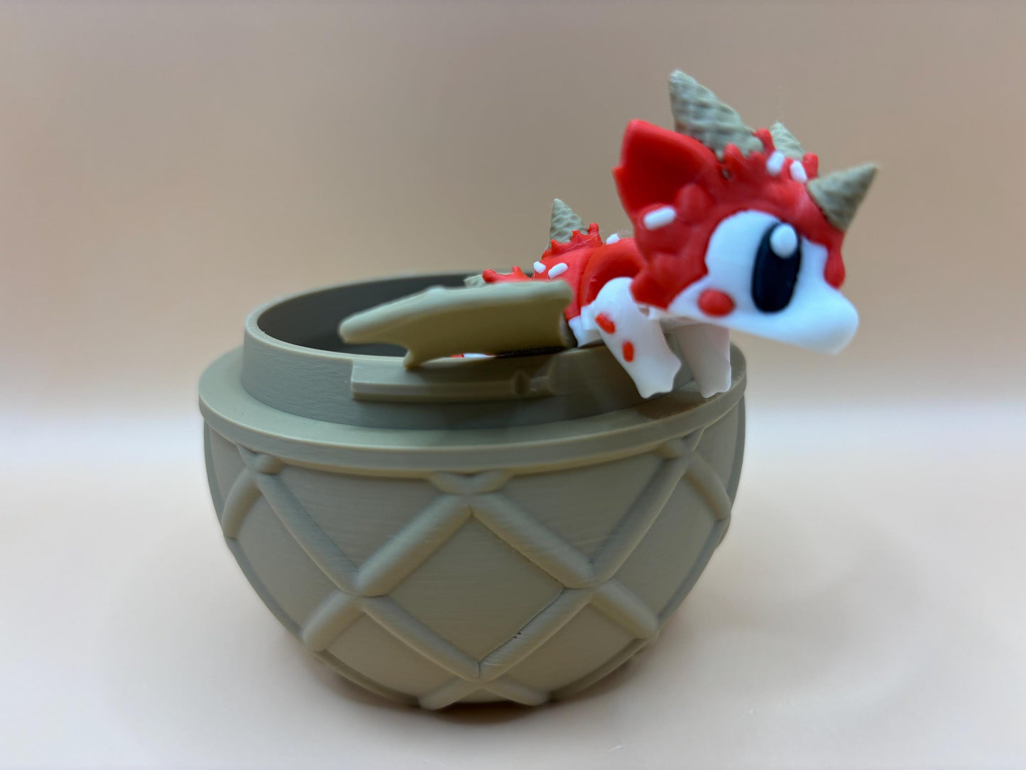 Scoops The Flexi Ice cream Dragon & Egg – An Articulated Dragon with a Sundae Twist!