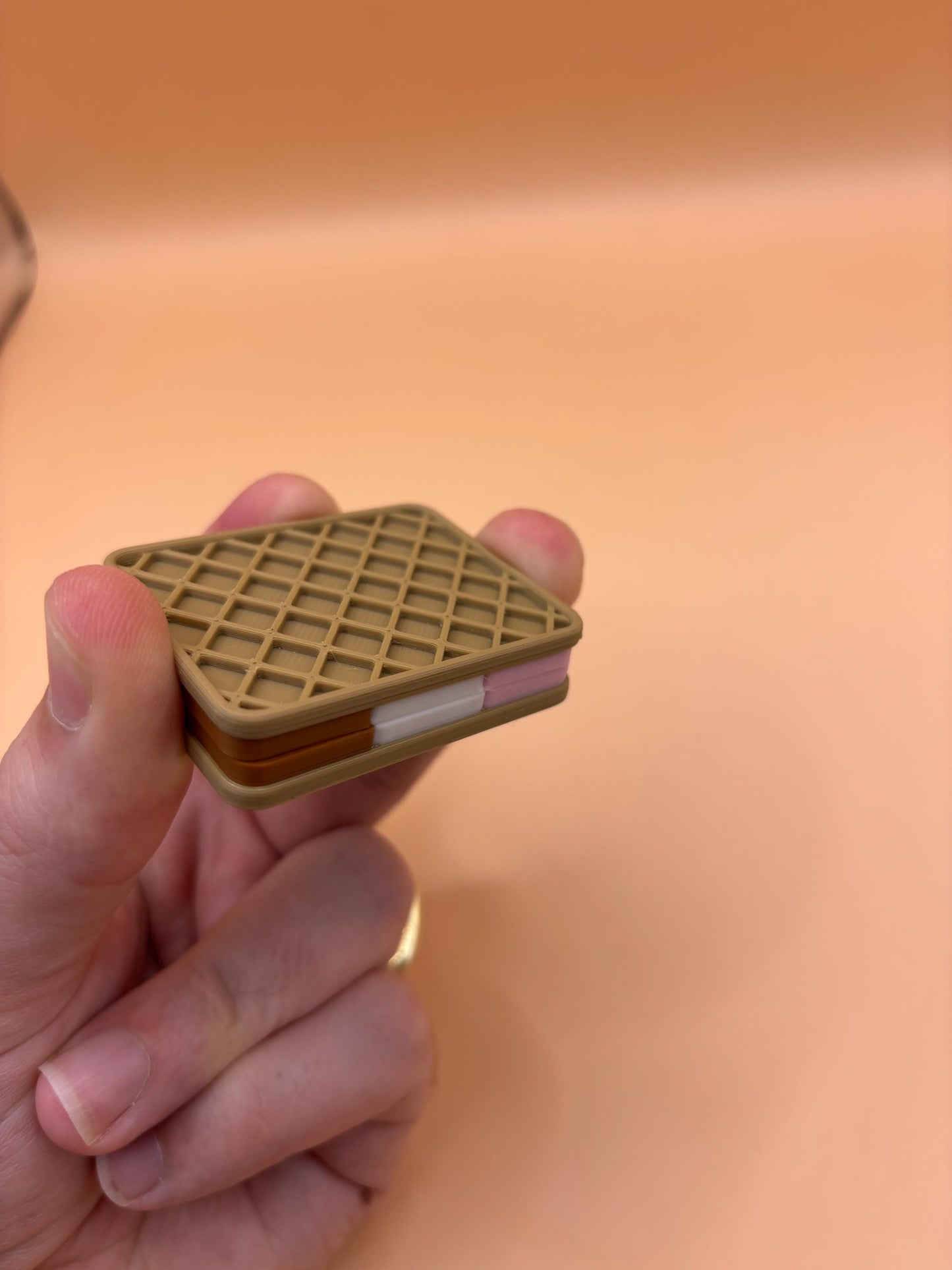 Neapolitan Ice Cream Sandwich Fidget Slider – Sweet & Satisfying!