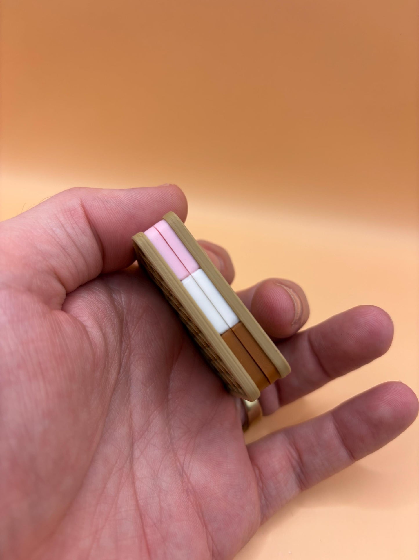 Neapolitan Ice Cream Sandwich Fidget Slider – Sweet & Satisfying!