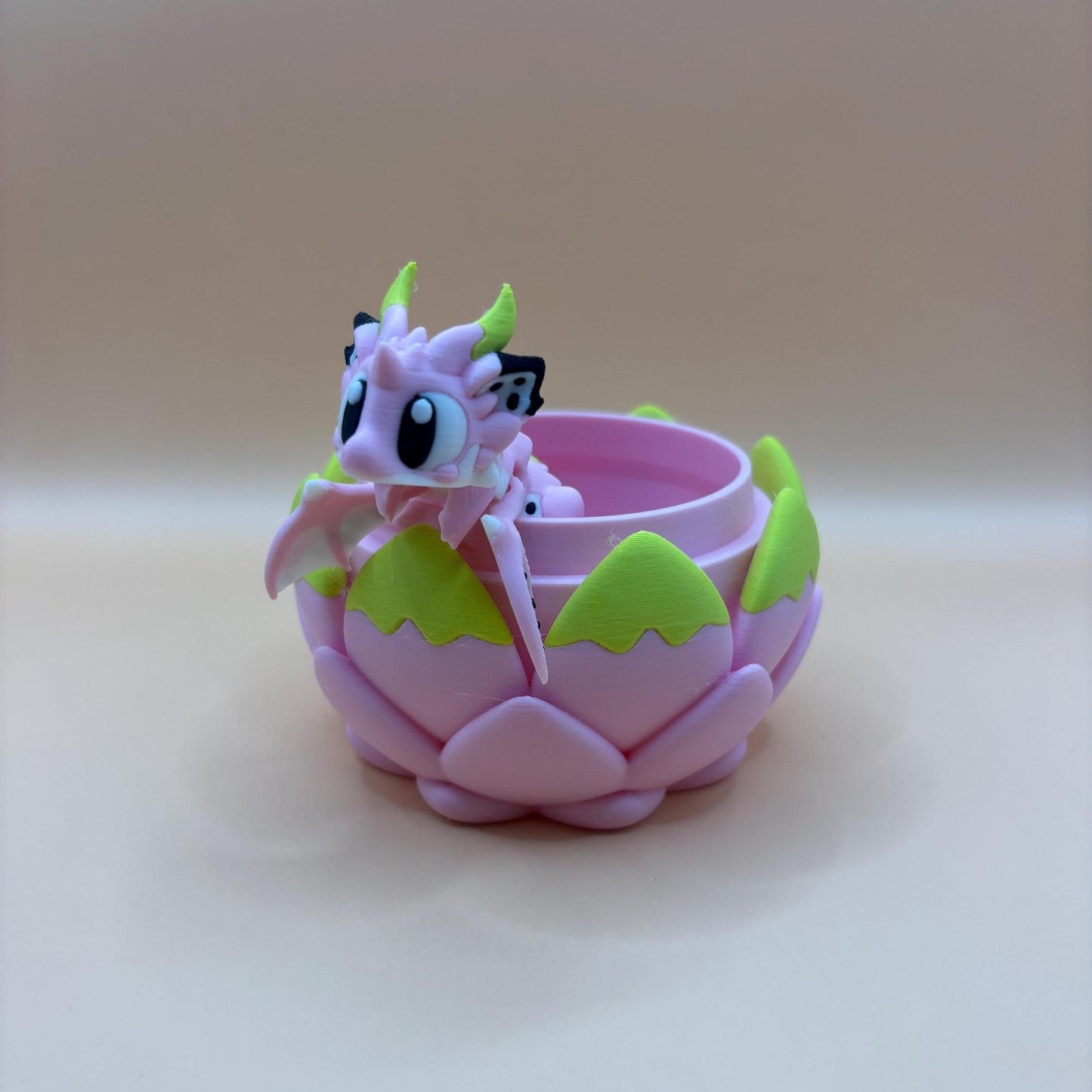 Dahlia the Dragonfruit Articulated Dragon | Optional Matching Egg