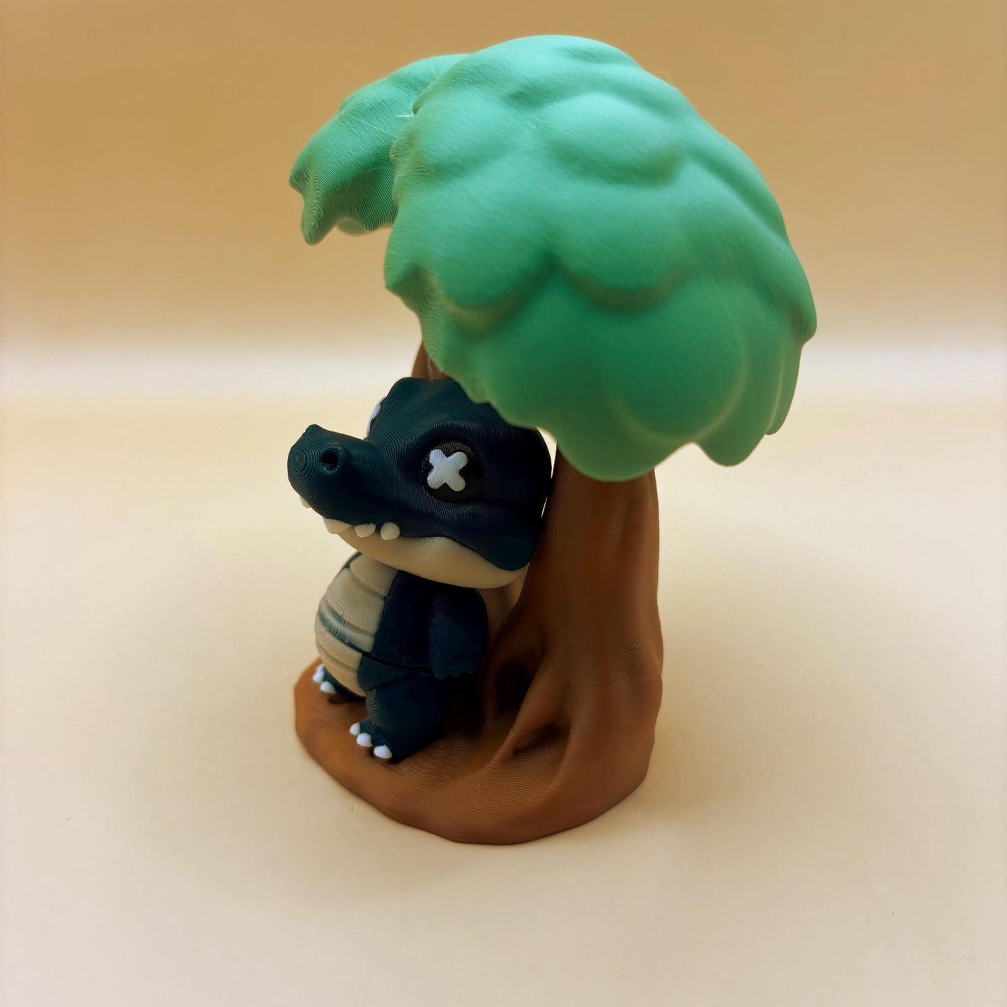 Crispin the articulated Crocodile – With Display Tree!