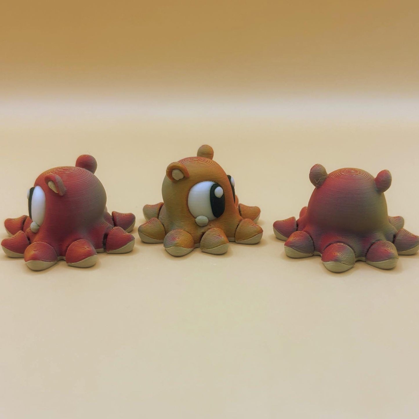Otto the articulated, Inquisitive Octopus – Articulated Ocean keychain & magnet