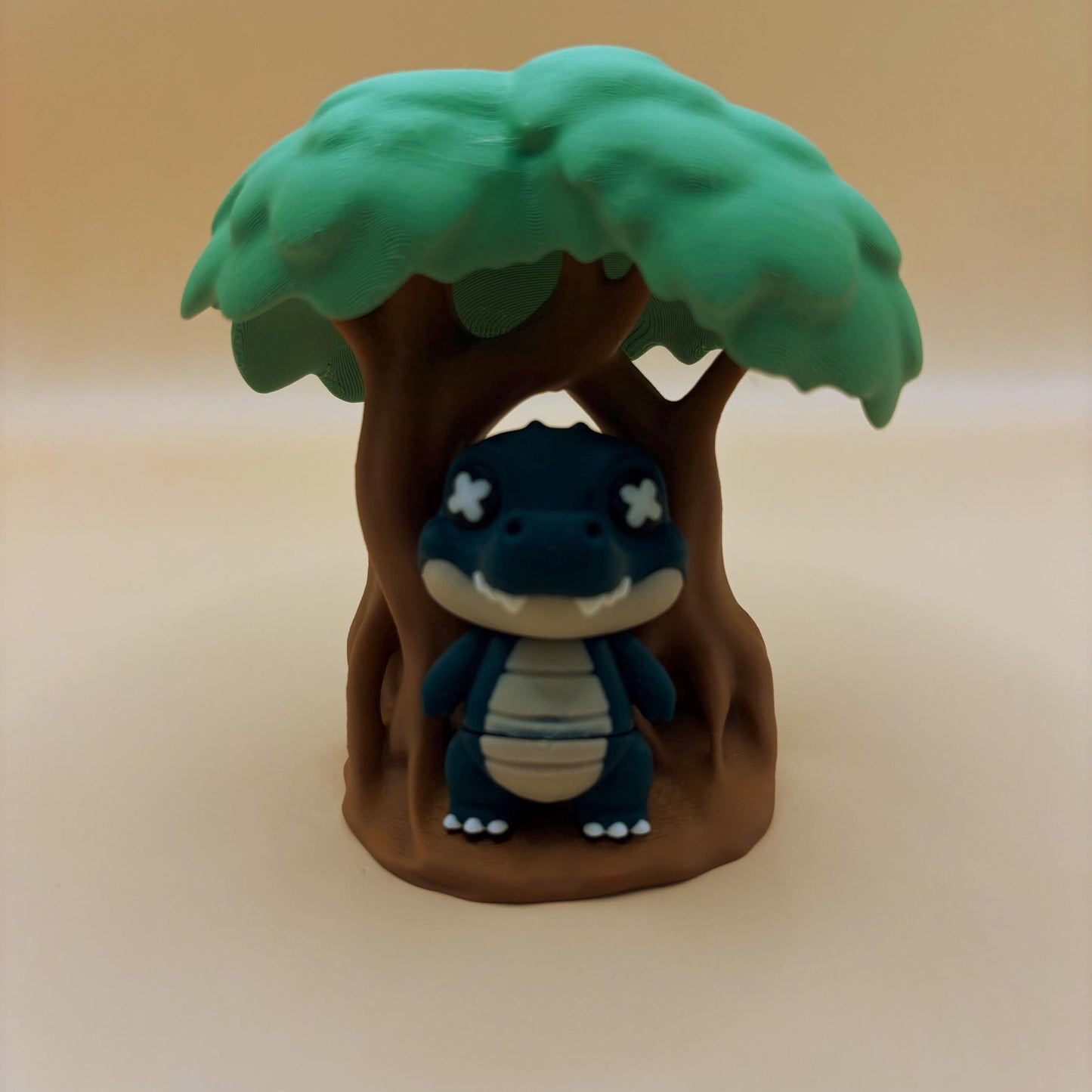 Crispin the articulated Crocodile – With Display Tree!