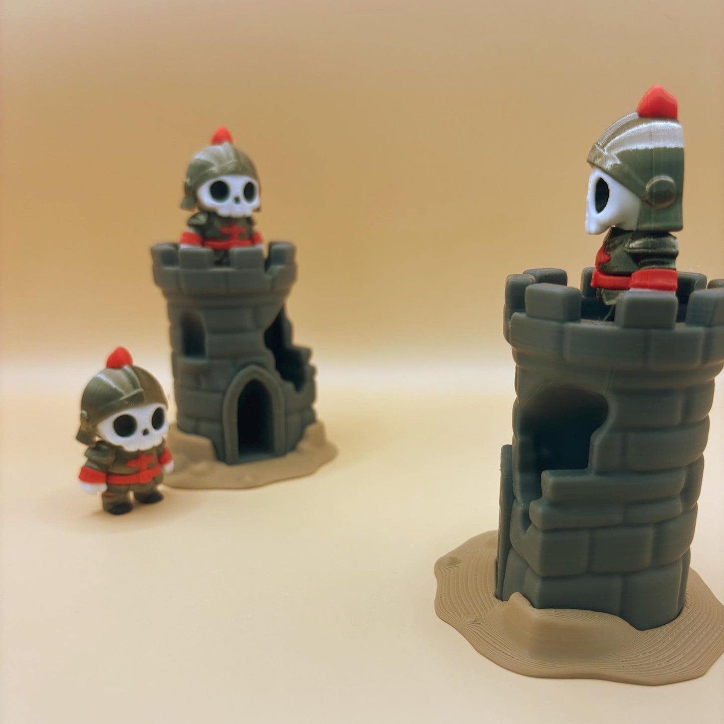 Noble Ned & His Posing Castle – Articulated Knight with Display Backdrop