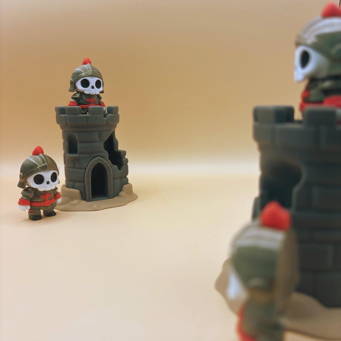 Noble Ned & His Posing Castle – Articulated Knight with Display Backdrop