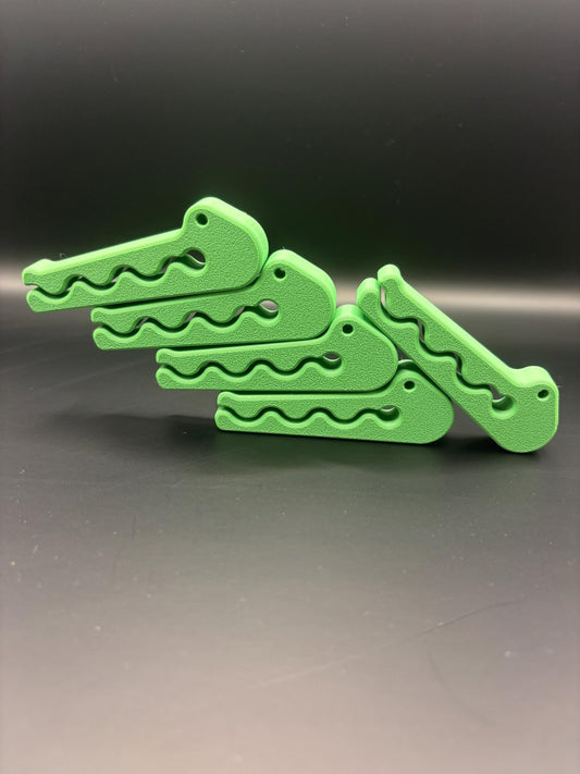 Crocodile Bag Clips - Set of 5