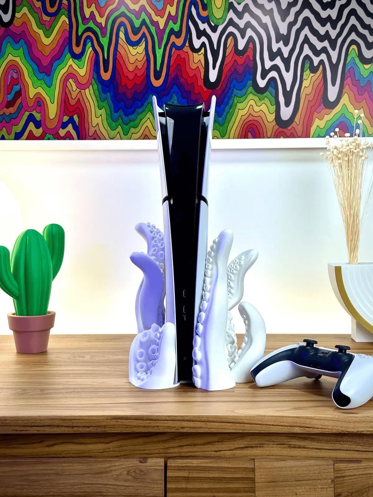 Tentacle Shaped PlayStation Stand – Disc & Digital Versions – Available in a range of colours!