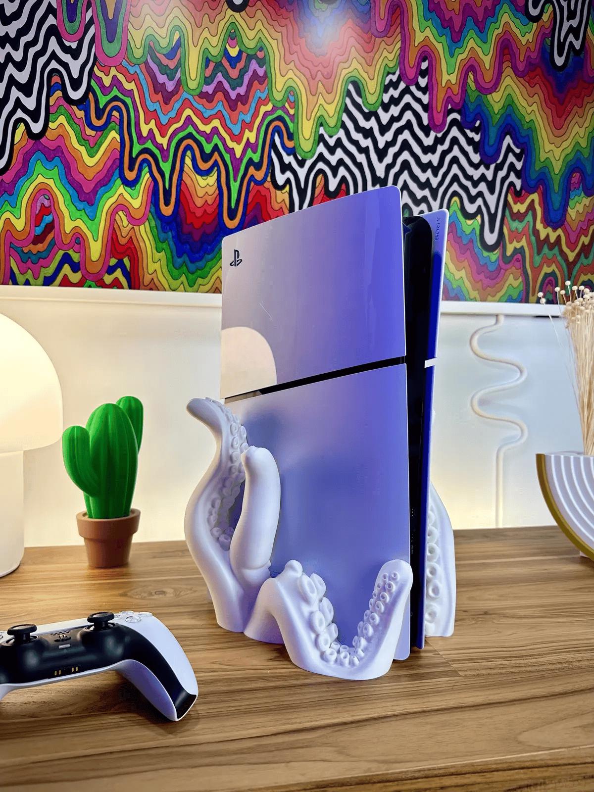 Tentacle Shaped PlayStation Stand – Disc & Digital Versions – Available in a range of colours!
