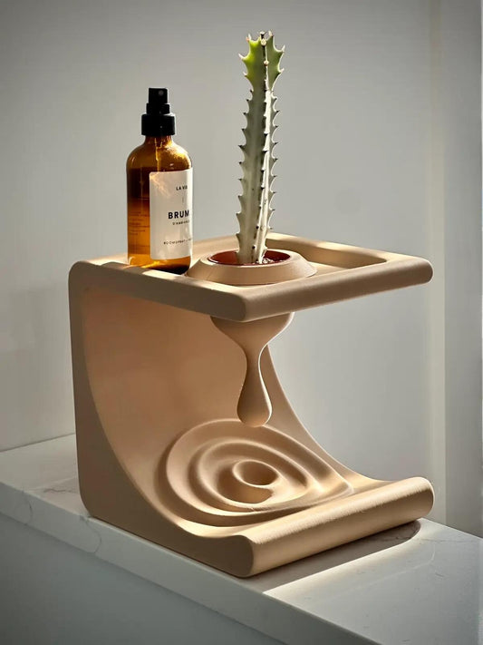 Comma Shaped Shelf – Modern and Stylish – Plant & Standard Versions Available!