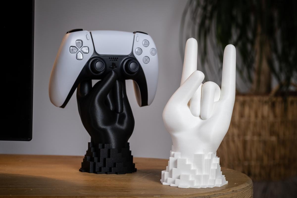Rock On Hand Shaped Controller Holder – Playstation & Xbox Compatible - multiple colours available!