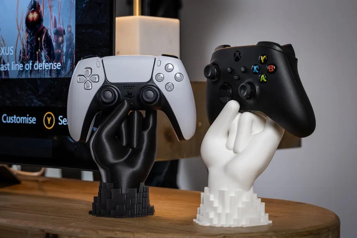 Rock On Hand Shaped Controller Holder – Playstation & Xbox Compatible - multiple colours available!