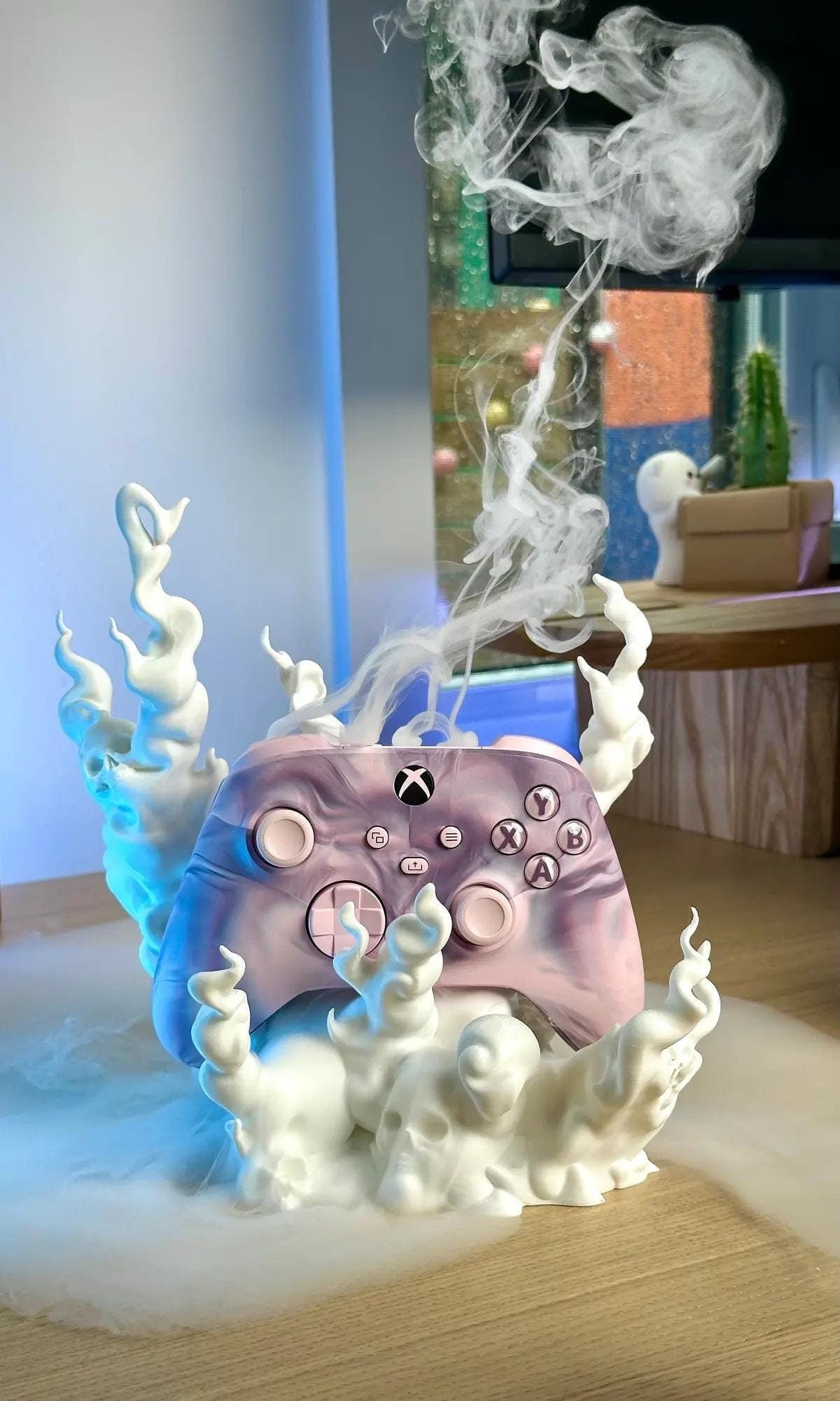Skull Themed Controller Holder – Ultimate Gaming Accessory for Playstation, Xbox & Switch Pro Controllers! colour customisation available!