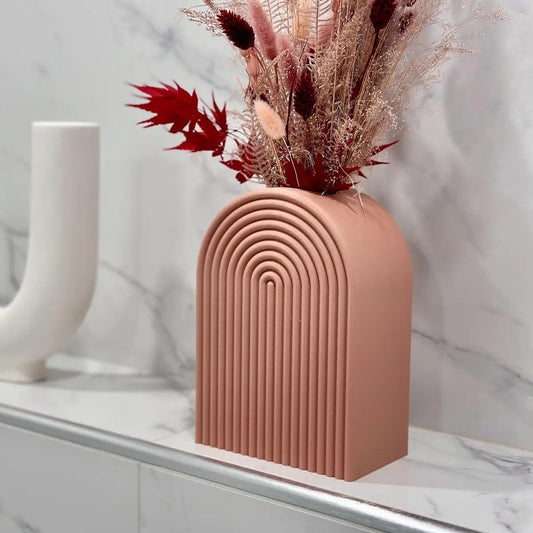 Modern Rainbow Shaped Vase – Stylish & Colourful Decorative Piece for Any Space! Colour customisable!
