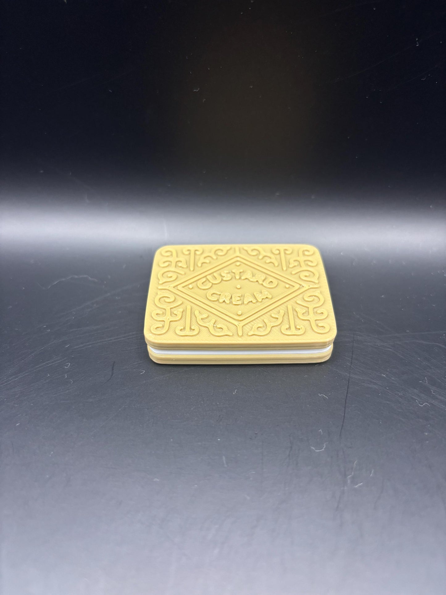 Custard Cream Fidget Slider – Satisfying Stress Relief Toy
