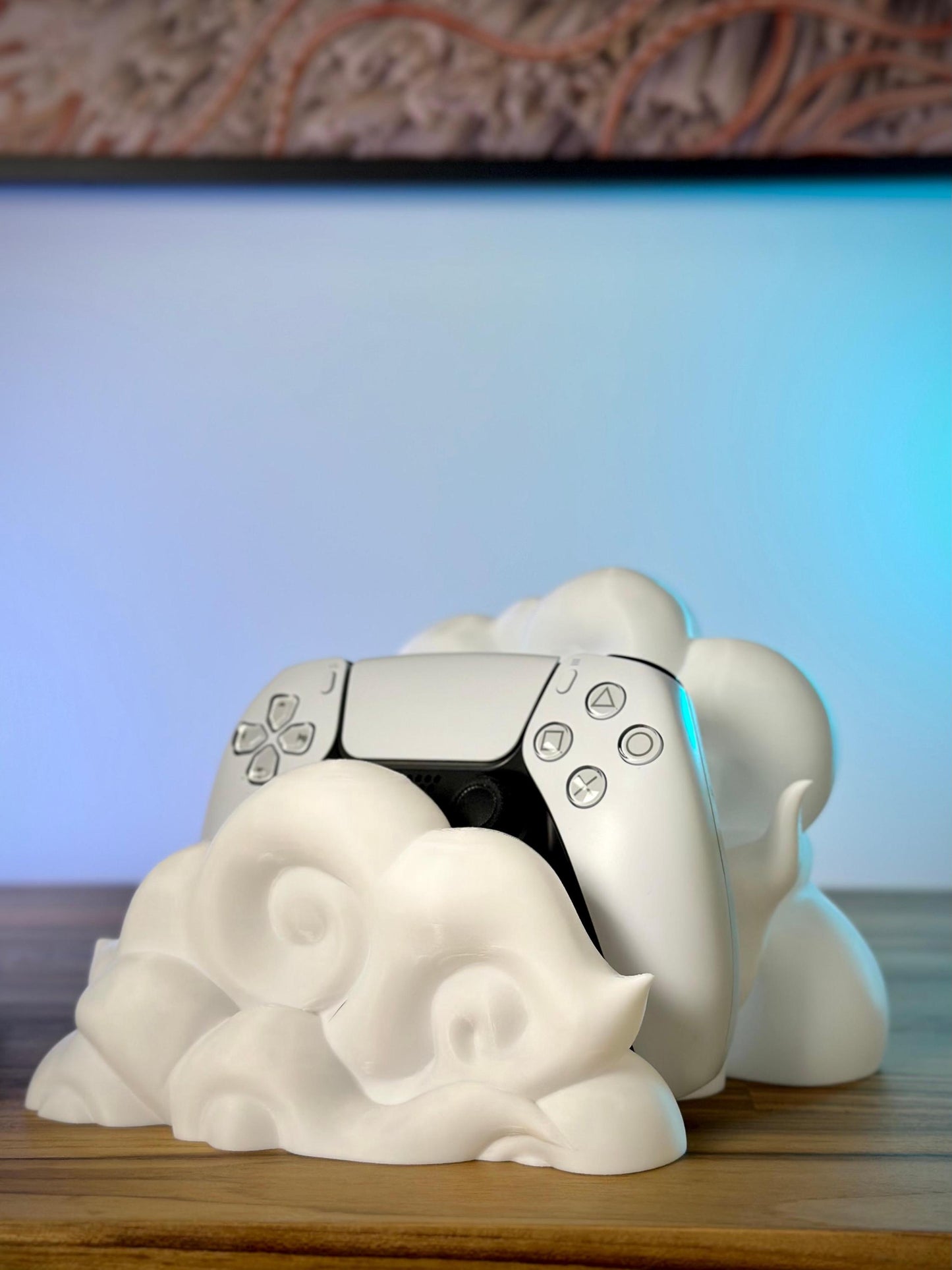 Cloud Shaped Controller Holder – Perfect for Playstation, Xbox & Switch Pro Controllers - 3D printed