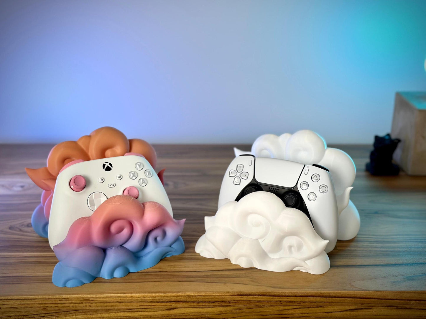 Cloud Shaped Controller Holder – Perfect for Playstation, Xbox & Switch Pro Controllers - 3D printed