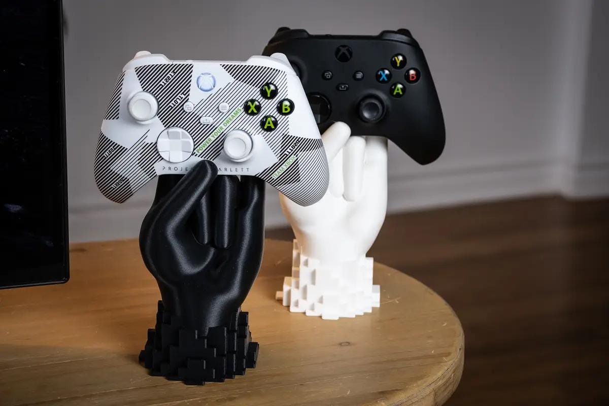 Rock On Hand Shaped Controller Holder – Playstation & Xbox Compatible - multiple colours available!