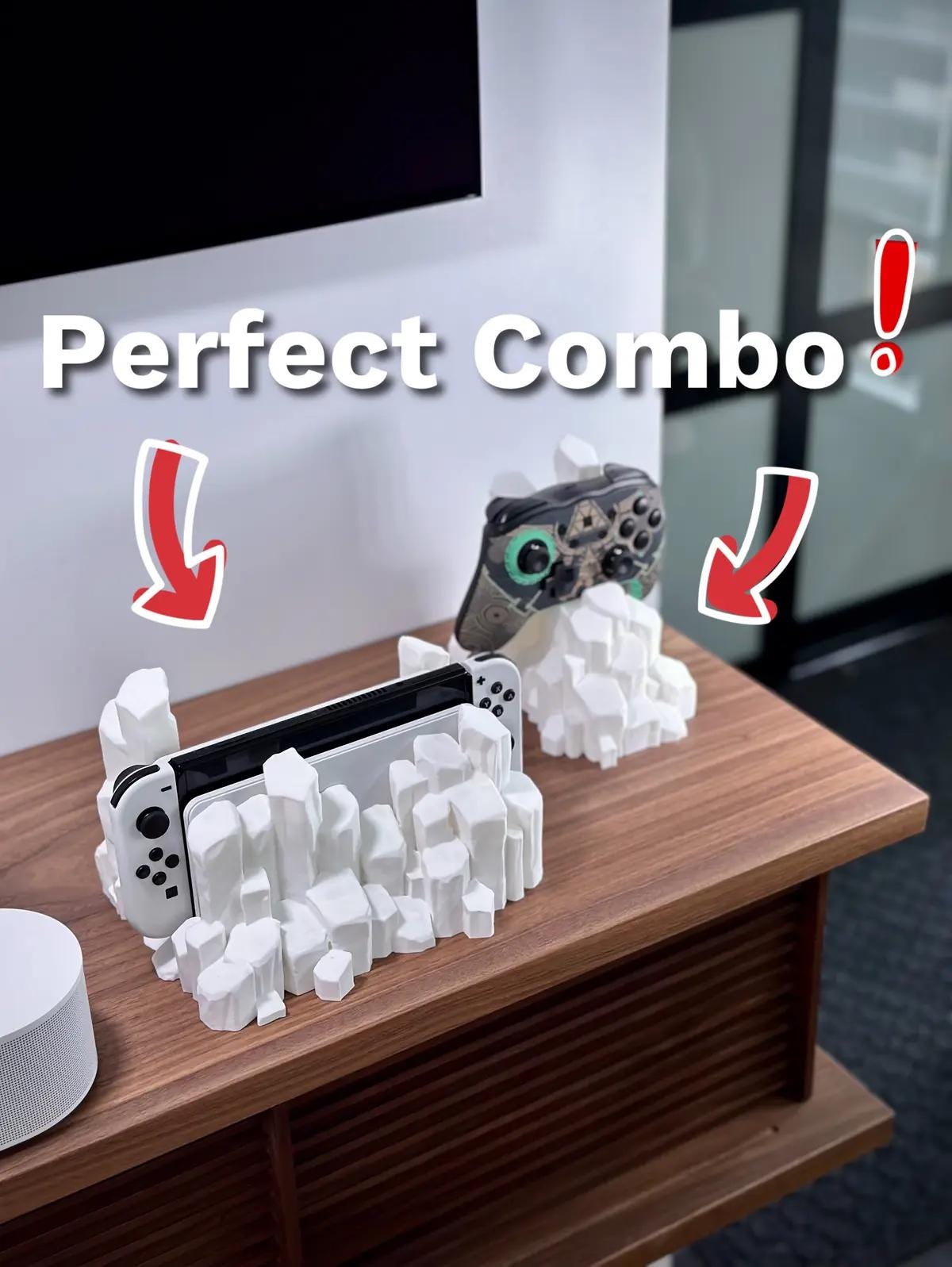 Iceberg Shaped Nintendo Switch Dock Holder – Cool, Unique Gaming Accessory! Range of colours!