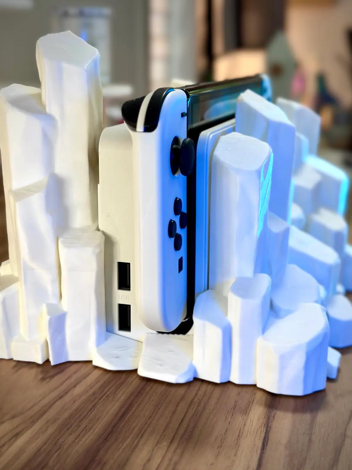 Iceberg Shaped Nintendo Switch Dock Holder – Cool, Unique Gaming Accessory! Range of colours!