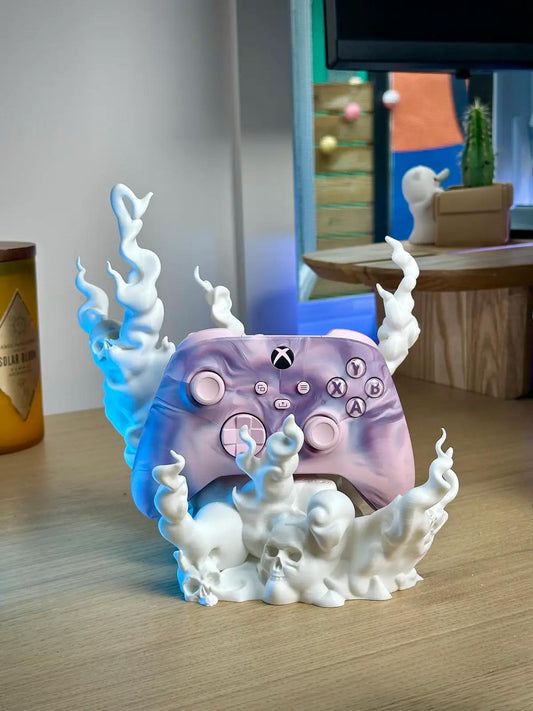 Skull Themed Controller Holder – Ultimate Gaming Accessory for Playstation, Xbox & Switch Pro Controllers! colour customisation available!