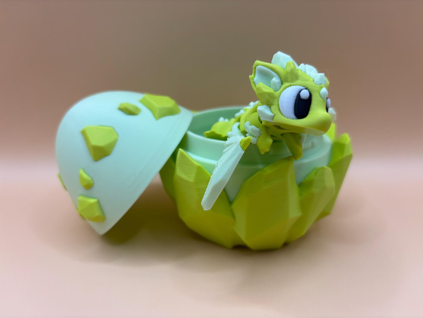 Ember the Articulated Crystal Dragon – Magical & Poseable with a Crystal Egg!