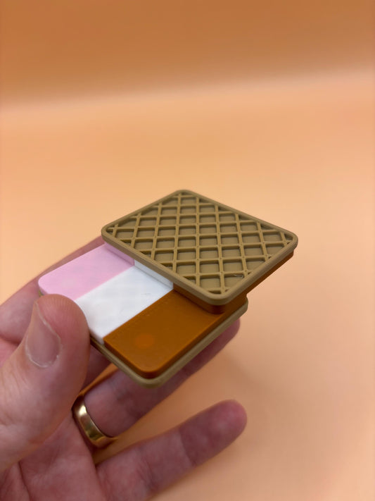 Neapolitan Ice Cream Sandwich Fidget Slider – Sweet & Satisfying!