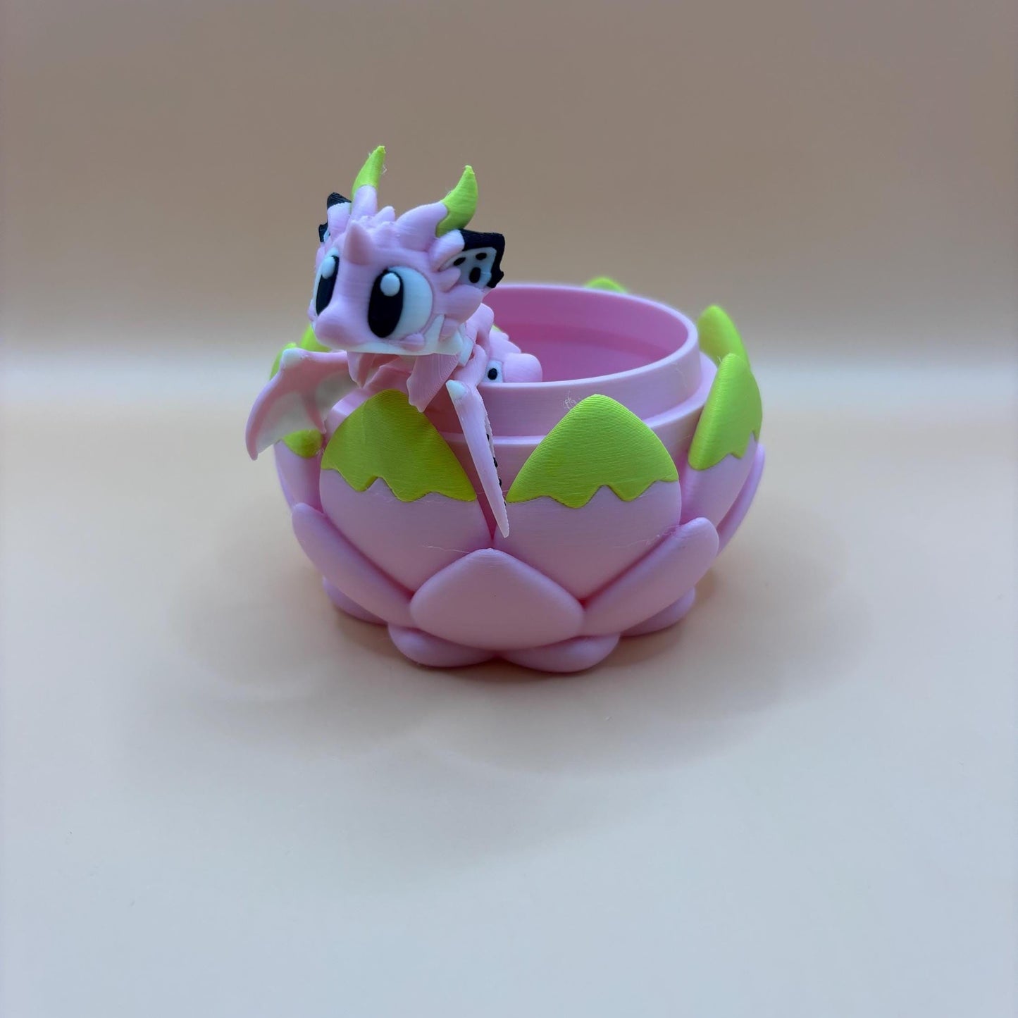 Dahlia the Dragonfruit Articulated Dragon  | Optional Matching Egg
