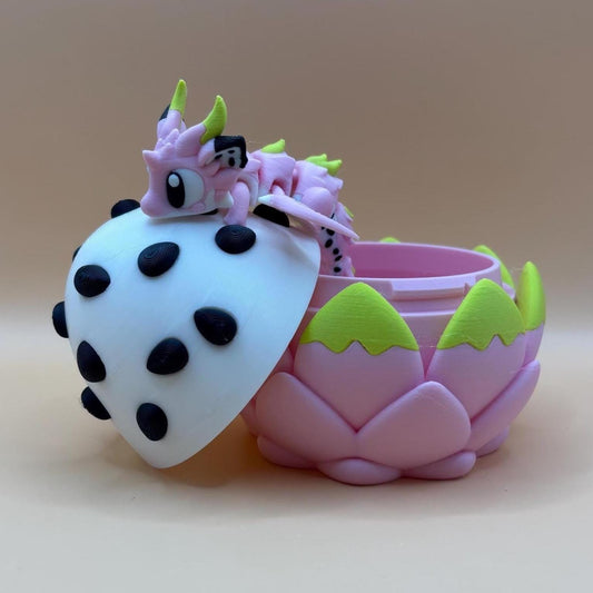 Dahlia the Dragonfruit Articulated Dragon  | Optional Matching Egg