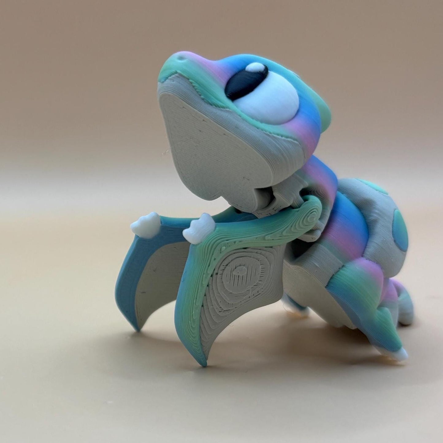 Penny the Rainbow Articulated Pterodactyl | Flexi Flying Dinosaur