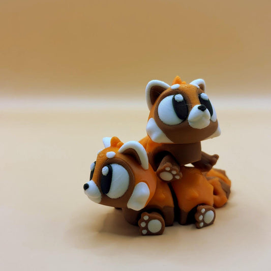 Poppy the Playful Red Panda – Articulated 3D Printed Figurine
