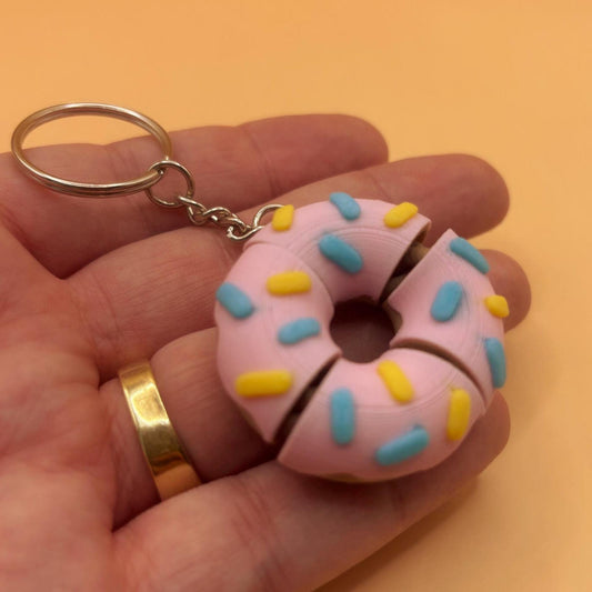 Donut Keychain or Magnet – Sweet Kawaii Treat
