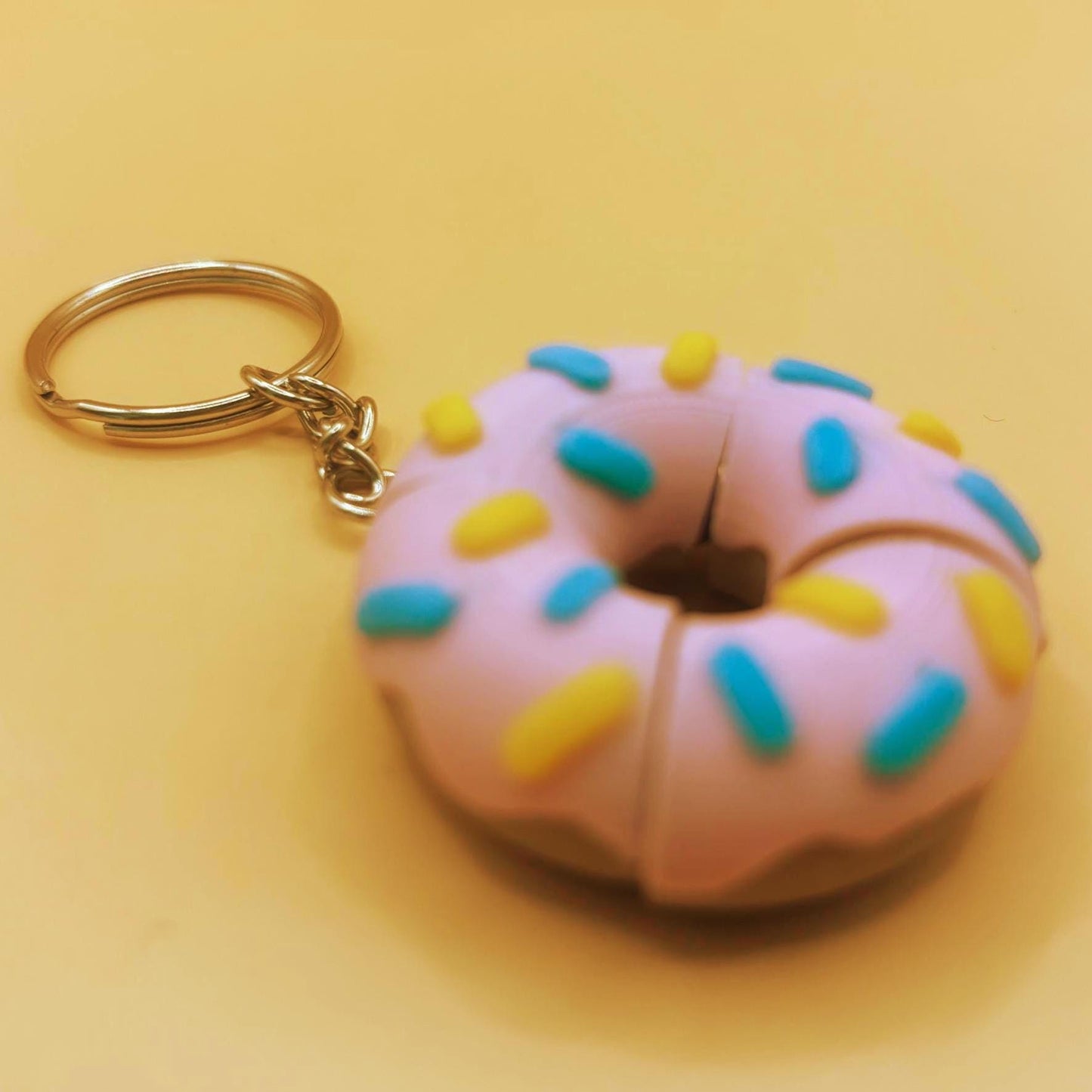 Donut Keychain or Magnet – Sweet Kawaii Treat