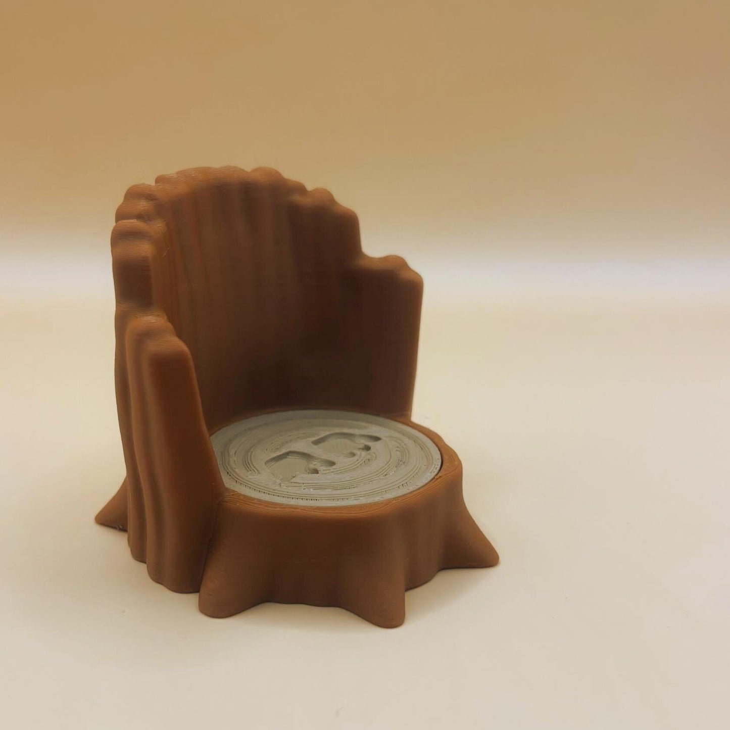 Ollie the Owl on His Own Little Log – Woodland Decor Friend