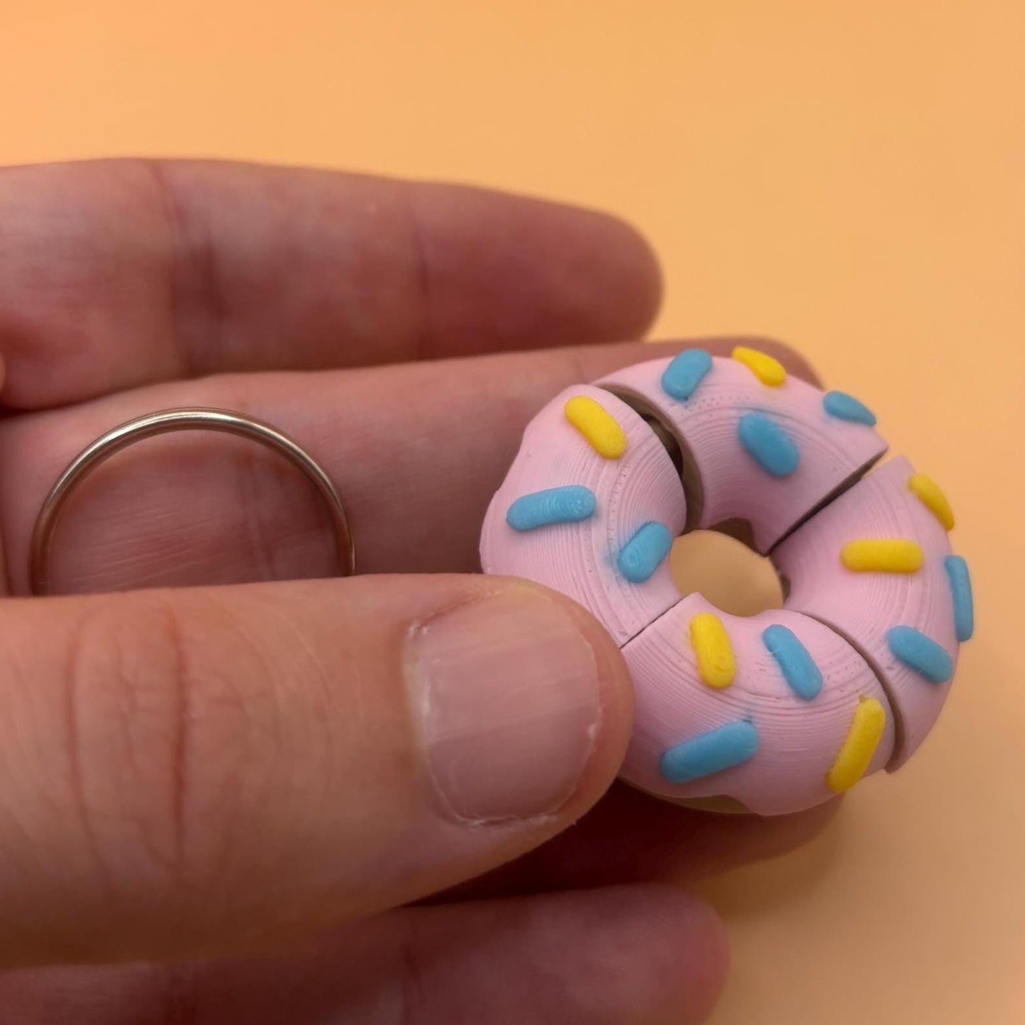 Donut Keychain or Magnet – Sweet Kawaii Treat