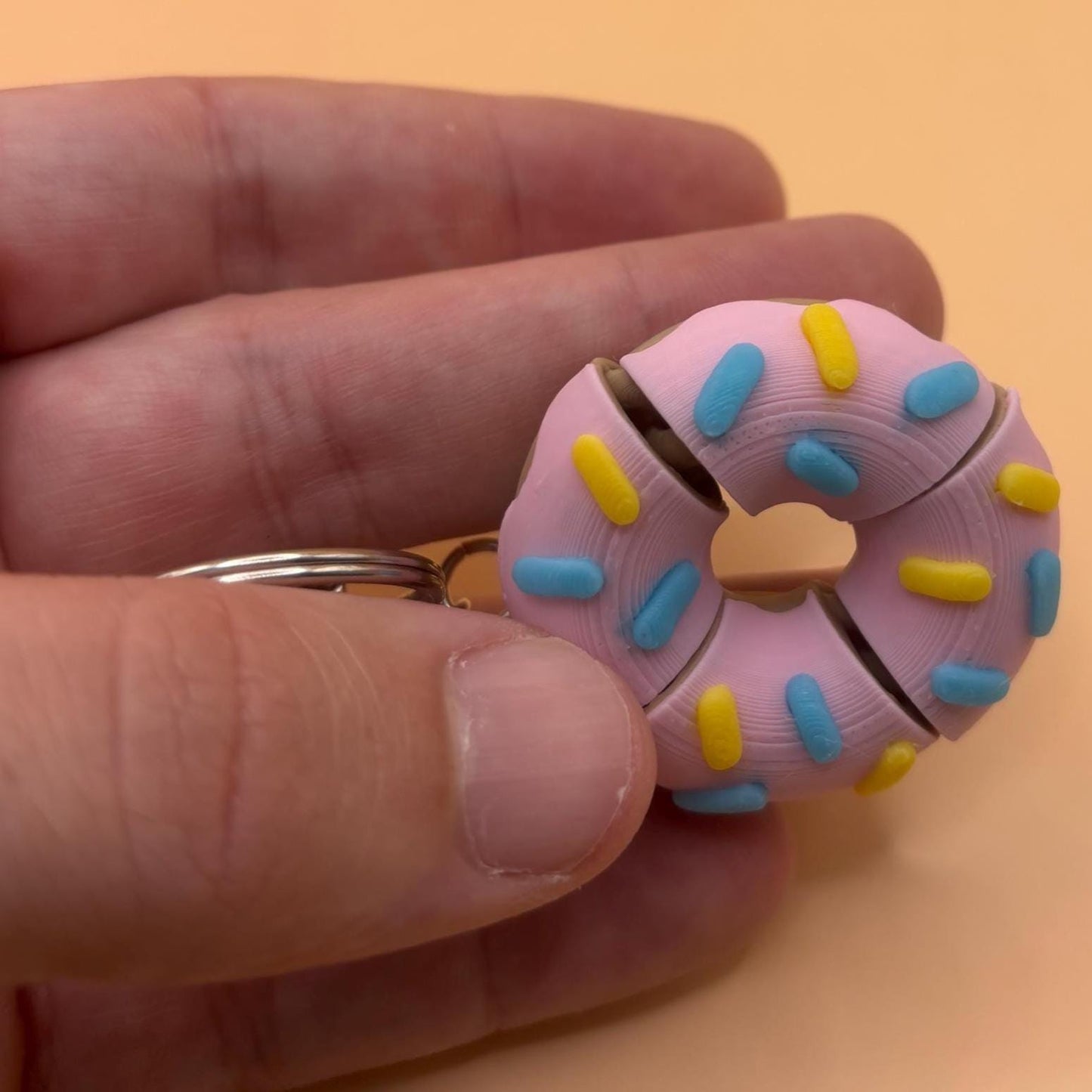 Donut Keychain or Magnet – Sweet Kawaii Treat