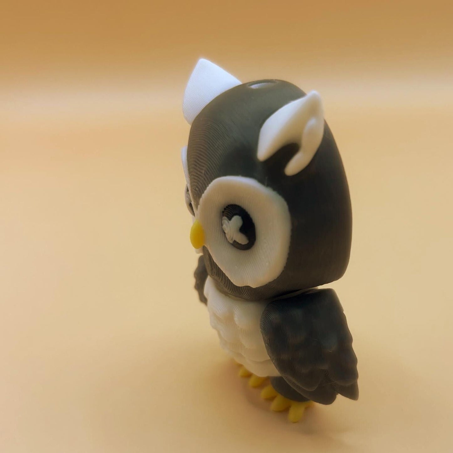 Ollie the Owl on His Own Little Log – Woodland Decor Friend