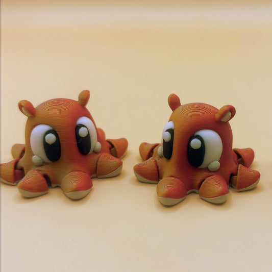 Otto the articulated, Inquisitive Octopus – Articulated Ocean keychain & magnet