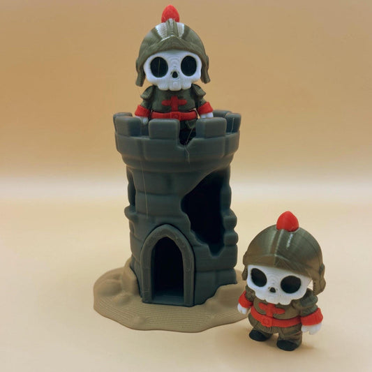 Noble Ned & His Posing Castle – Articulated Knight with Display Backdrop