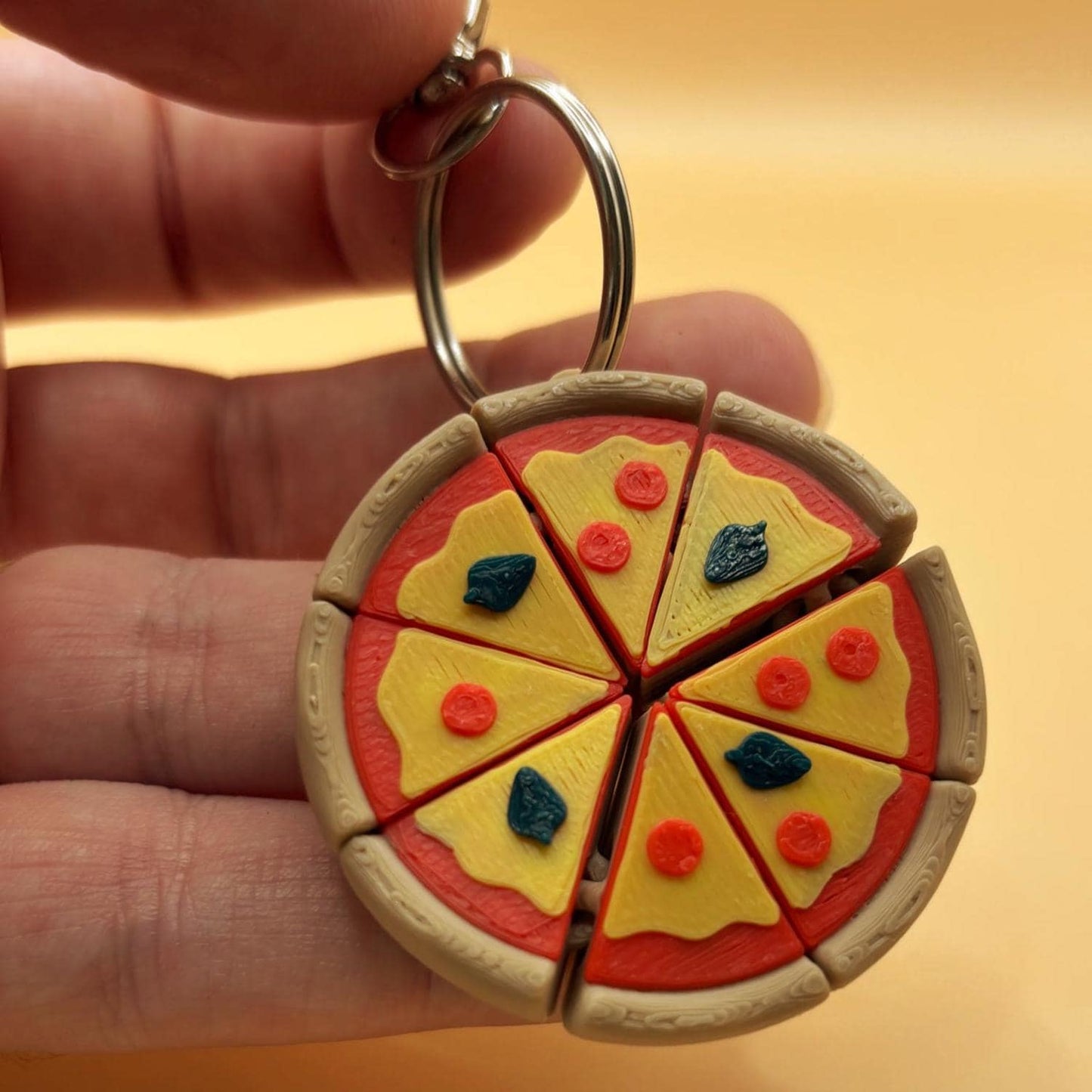 Slice to Meet You – Articulated Pizza Keychain or Magnet That Moves Just Right