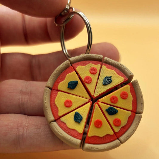 Slice to Meet You – Articulated Pizza Keychain or Magnet That Moves Just Right